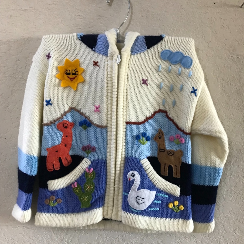Kids Handmade sweater Size M. NWOT
